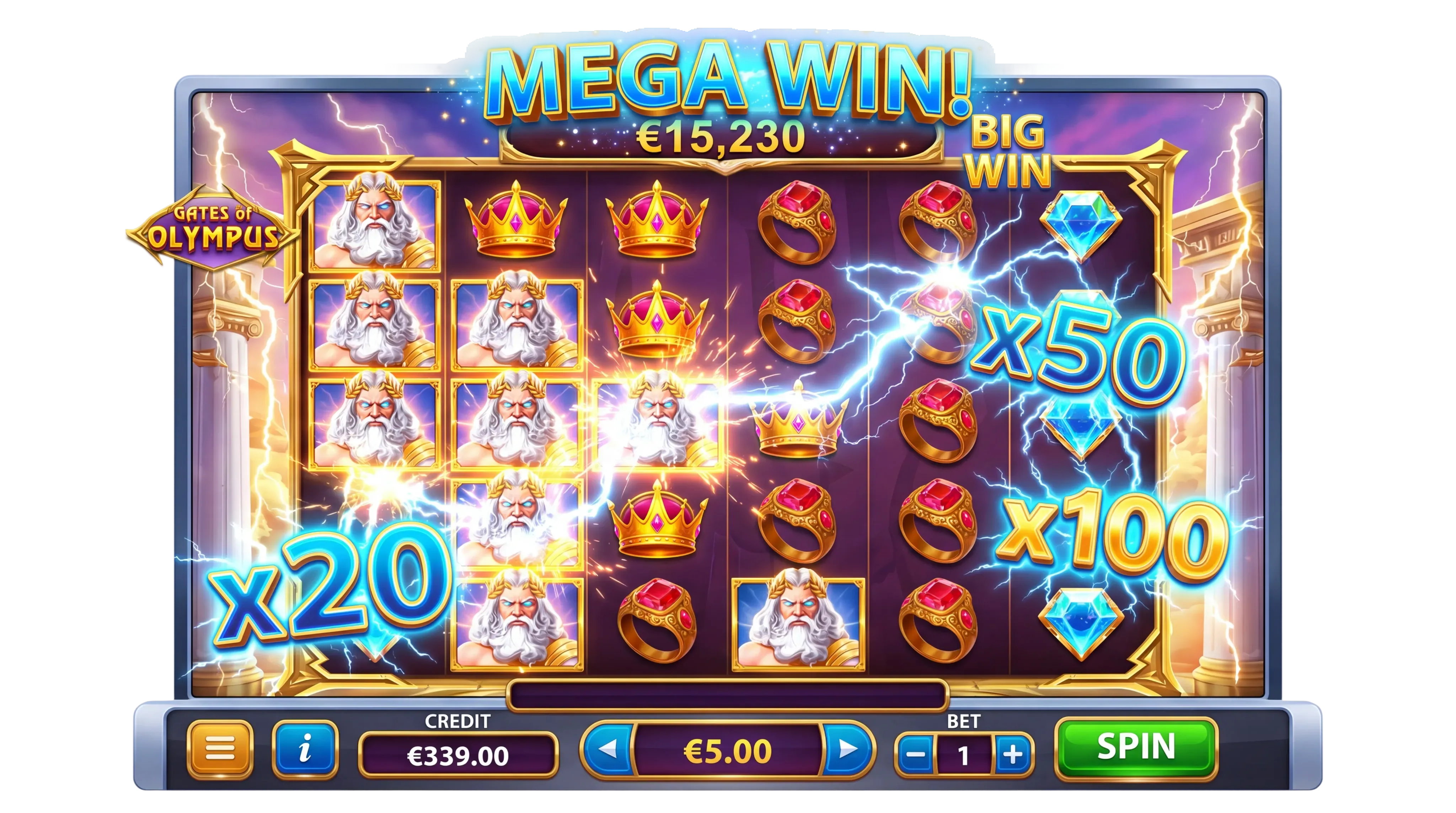 Mega win slot machine